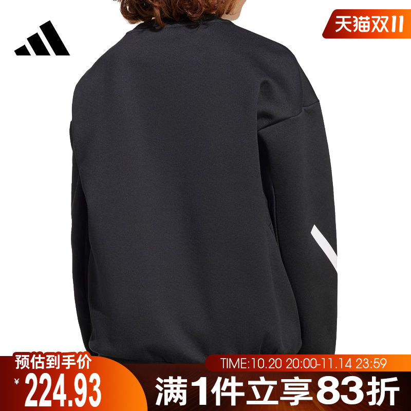 adidas阿迪达斯男童J ZNE.SWEAT运动卫衣JJ4854