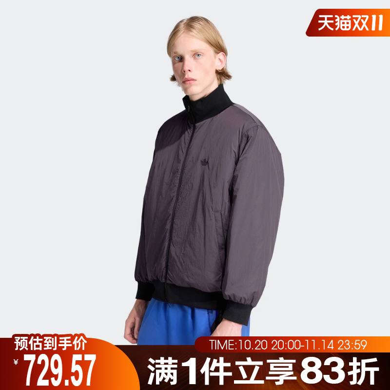 adidas 阿迪达斯三叶草男子运动休闲棉服外套JW0980