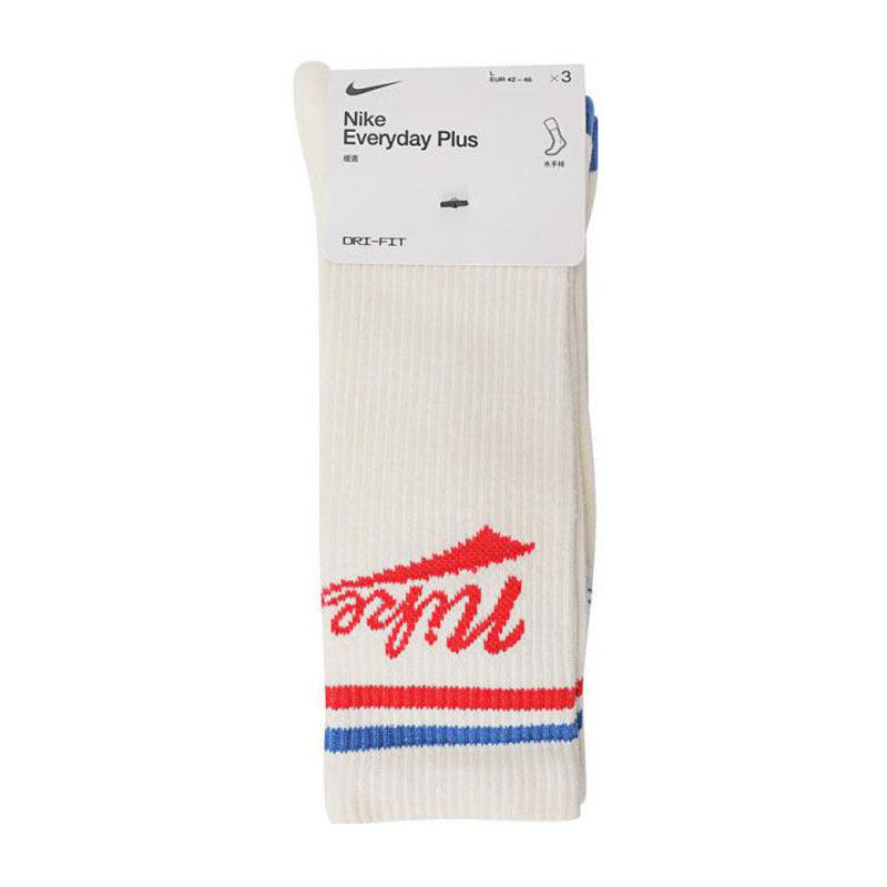 NIKE耐克中性U NK ED PLS CRW 3PR LFESTL 1休闲袜子HJ9336-901