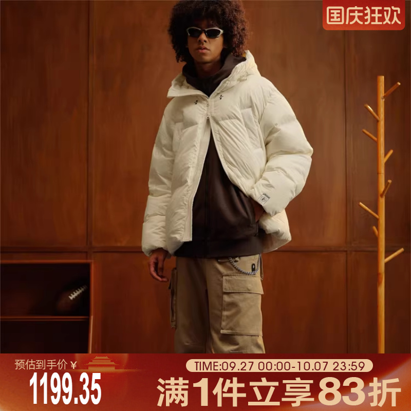 潮牌羽绒服FOSS保暖连帽