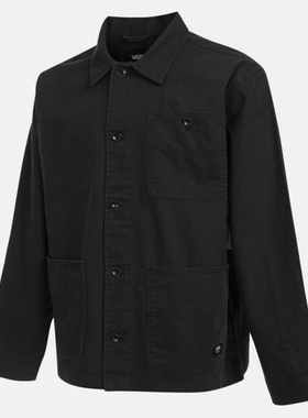 VANS范斯男子Drill Chore Canvas运动夹克外套VN000KV1BLK