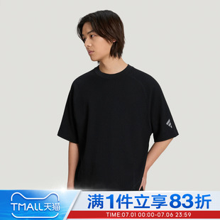adidas阿迪达斯男子 M WF TEE SS华夫格运动休闲短袖T恤KW0106