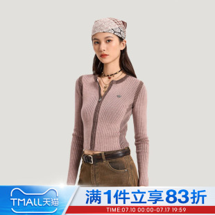 adidas阿迪达斯三叶草女子短款开衫毛衣运动紧身针织外套KR5038