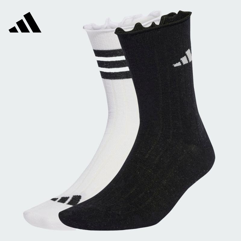 adidas阿迪达斯女子GLOW SOCK 2PP休闲袜子JX5726