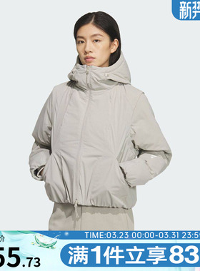 adidas阿迪达斯女子FOS运动休闲连帽棉服保暖外套KS0073