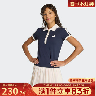 adidas阿迪达斯女子CLASSICS POLO运动休闲短袖T恤KD7597