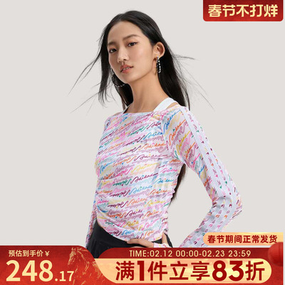 adidas阿迪达斯女子长袖T恤KR7600