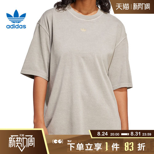 adidas阿迪达斯三叶草女子GRAPHICTEE运动休闲短袖T恤JI5730
