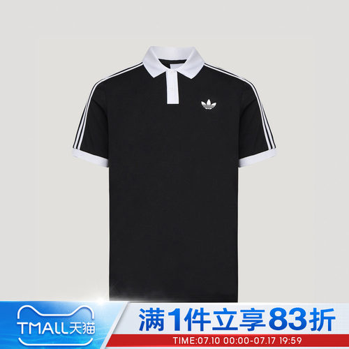 adidas阿迪达斯三叶草男子网球运动休闲短袖T恤翻领POLO衫LG4967