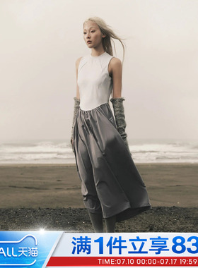 adidas阿迪达斯女子W DRESS无袖修身拼接运动休闲连衣裙KS5168
