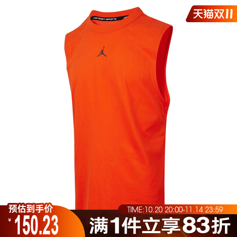 NIKE耐克男子ASM J DF SPRT SLVLS运动休闲无袖T恤FN5857-891