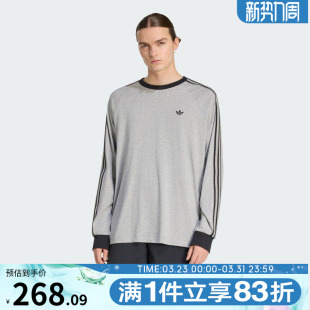 运动休闲长袖 CALI T恤KV4703 adidas阿迪达斯三叶草男子BC