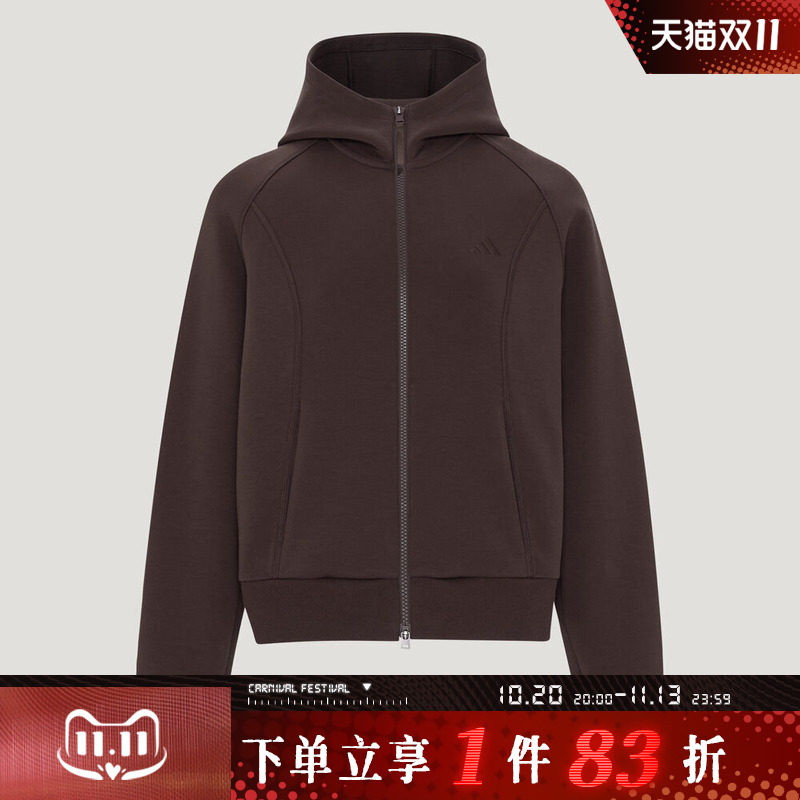 adidas阿迪达斯女子FAV KN JKT运动休闲卫衣外套KZ1601