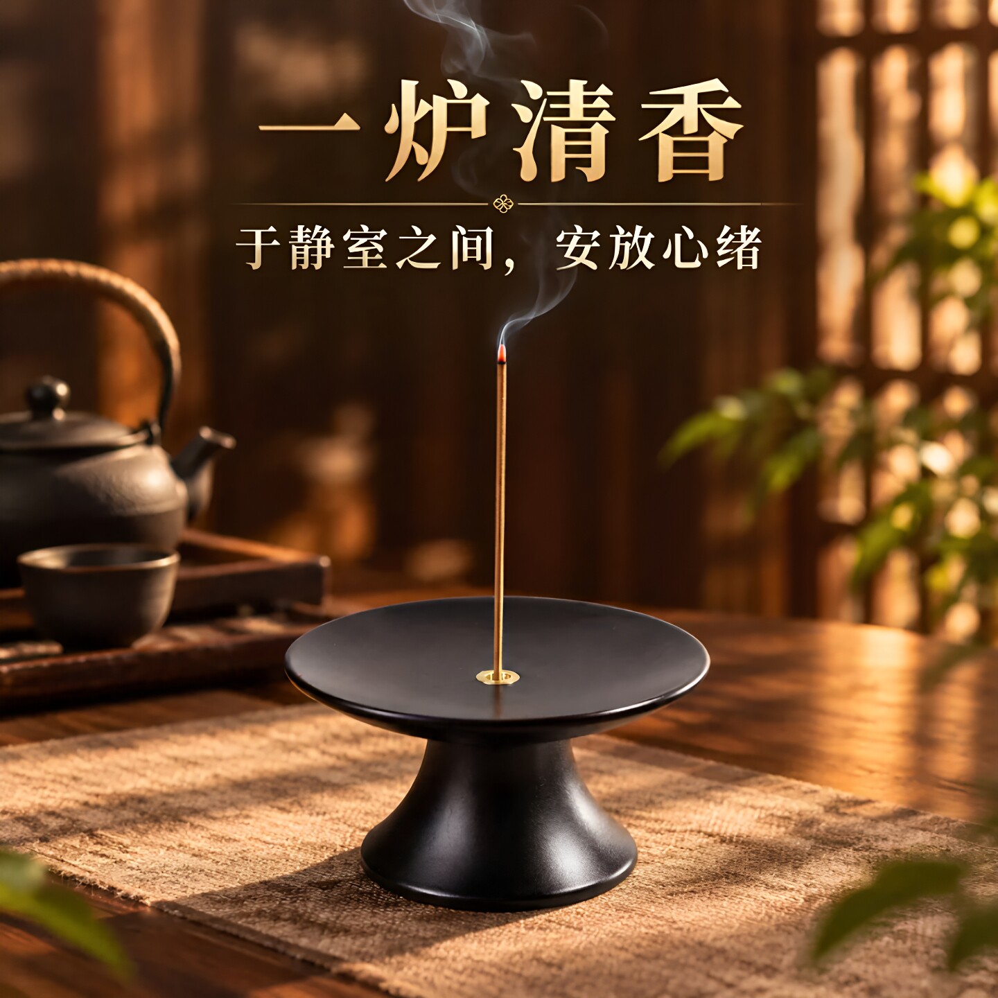 按压弹出线香香插不落灰
