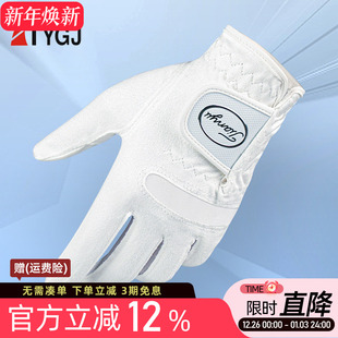 高尔夫球手套男士 柔软纤维布手套耐磨透气骑行手套GOLF运动手套