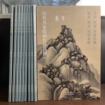 历代名家绘画作品选辑 第二辑 全10册 文征明.唐寅.仇英.黄公望.王蒙.倪瓒.八大山人.石溪.龚贤吴镇天津杨柳青出版社9787554714881