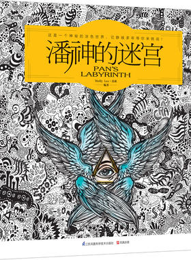 潘神的迷宫 手绘涂色书 心灵减压经典 线装填色书 一段奇幻梦境 走过秘密花园 穿越魔法森林，完成你的历险故事手绘本！