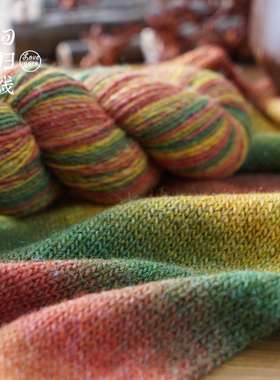 回归线知音 中粗羊毛羊驼段染毛线团diy手工钩针编织毛衣织围巾线