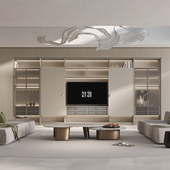 百得胜和合水漆天然双贴木皮衣柜轻定制整家东方意式 轻奢定制