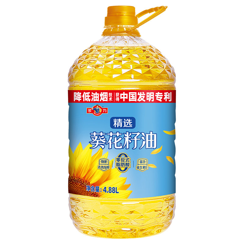 【官方旗舰店】多力多力精选葵花籽油4.88L家用食用油,粮油调味/速食/干货/烘焙,葵花籽油,淘宝优惠券,粉丝福利购,淘宝优惠卷