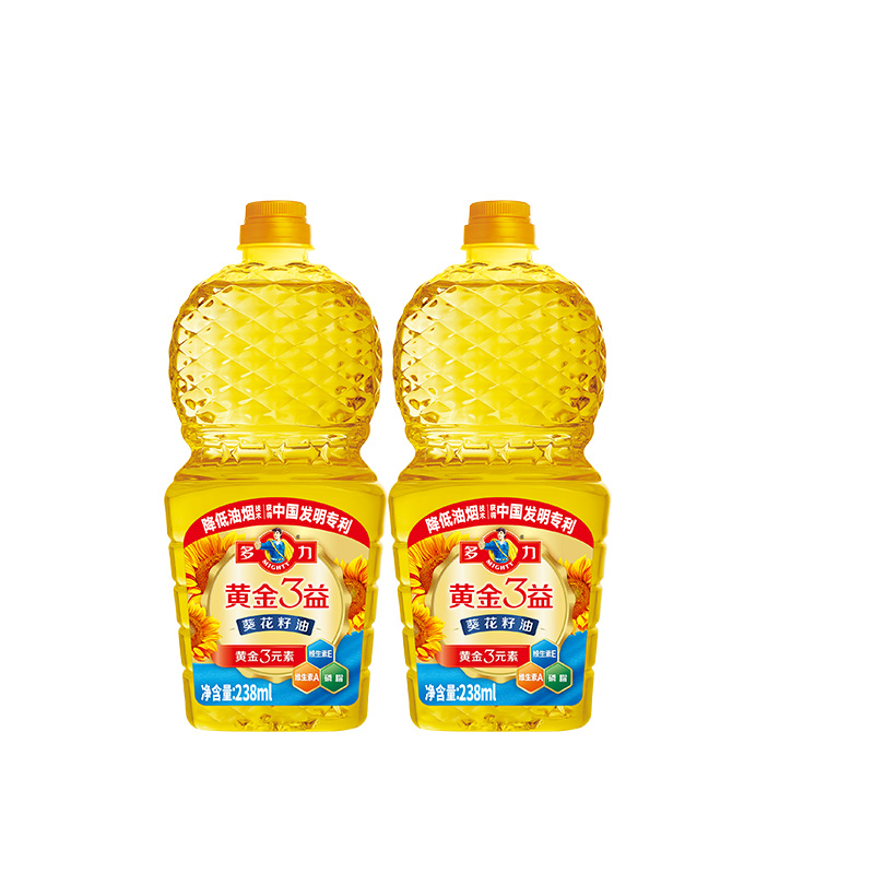 多力葵花籽油营养多，油烟少