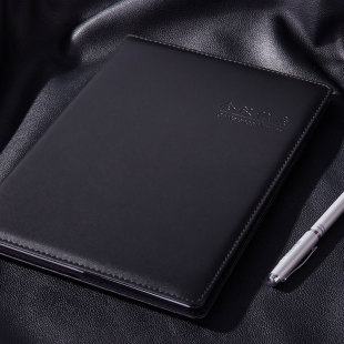 得力7949 7950笔记本文具25k简约18K会议本商务皮面记事本大号本子日记本70克双胶纸
