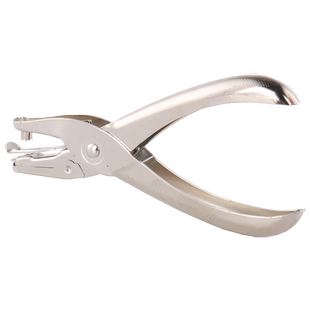 可得优手握式打孔机单孔打孔机 手工打孔器打孔钳 纸张打孔器文具证件卡交通卡检票打孔机文具装订用品