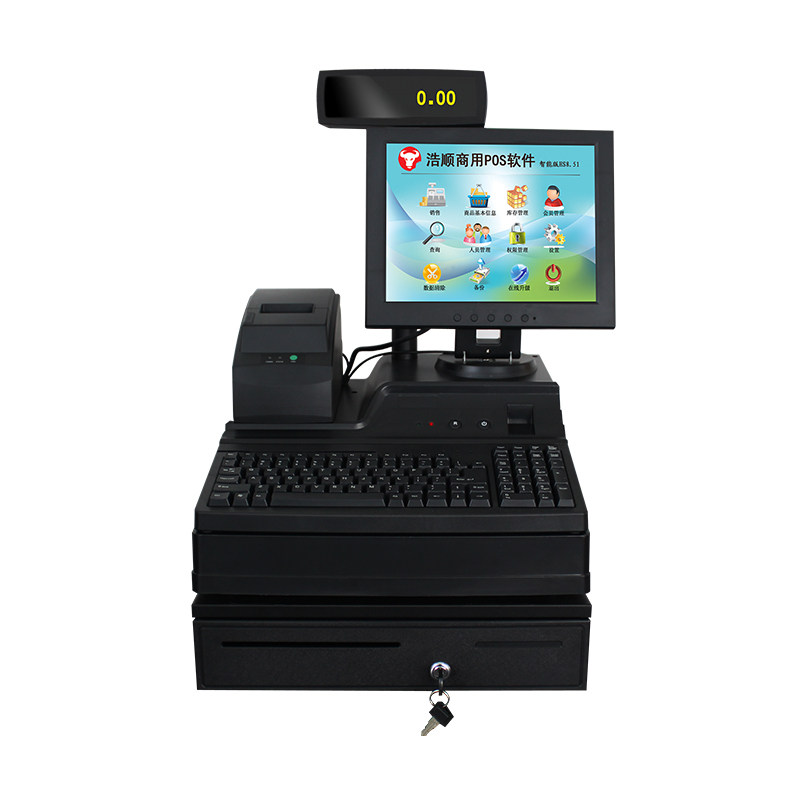 浩顺t73-20收款机送软件商超超市便利店母婴服装收银机一体机