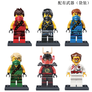 单个人仔幻影忍者系列劳埃德加满都摩托儿童男孩拼装积木玩具模型
