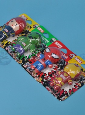 现货包邮 美亚海淘Lip Smacker漫威卡通钥匙扣润唇膏蜘蛛侠钢铁侠