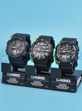 Casio双显电子防水运动手表