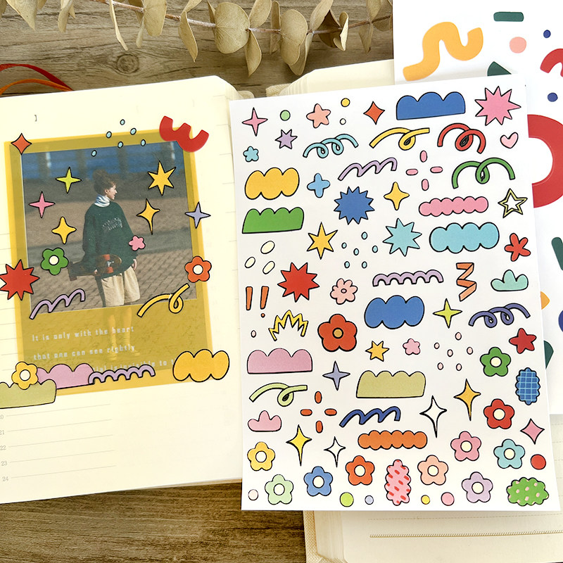 基础百搭儿童成长相册咕卡拍立得相片装饰小花彩带防水贴纸素材,文具电教/文化用品/商务用品,贴纸/立体贴纸,淘宝优惠券,粉丝福利购,淘宝优惠卷
