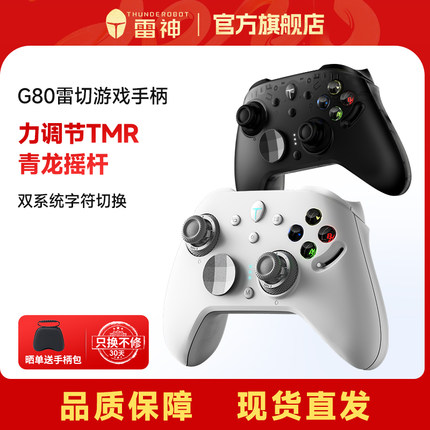 雷神G80雷切无线游戏手柄蓝牙三模标配RGB力切换TMR青龙摇杆Switch类Xbox体感双系统PC/NS电脑电视 双影奇境