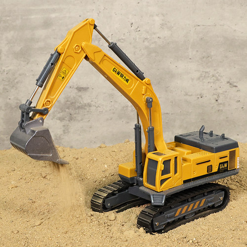 儿童合金挖掘机工程车男