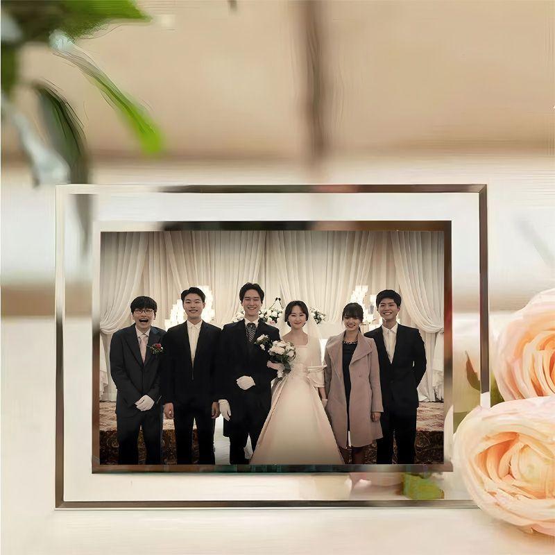 现货速发请回答1998全员高颜值水晶玻璃相框送朋友礼物客厅书房精