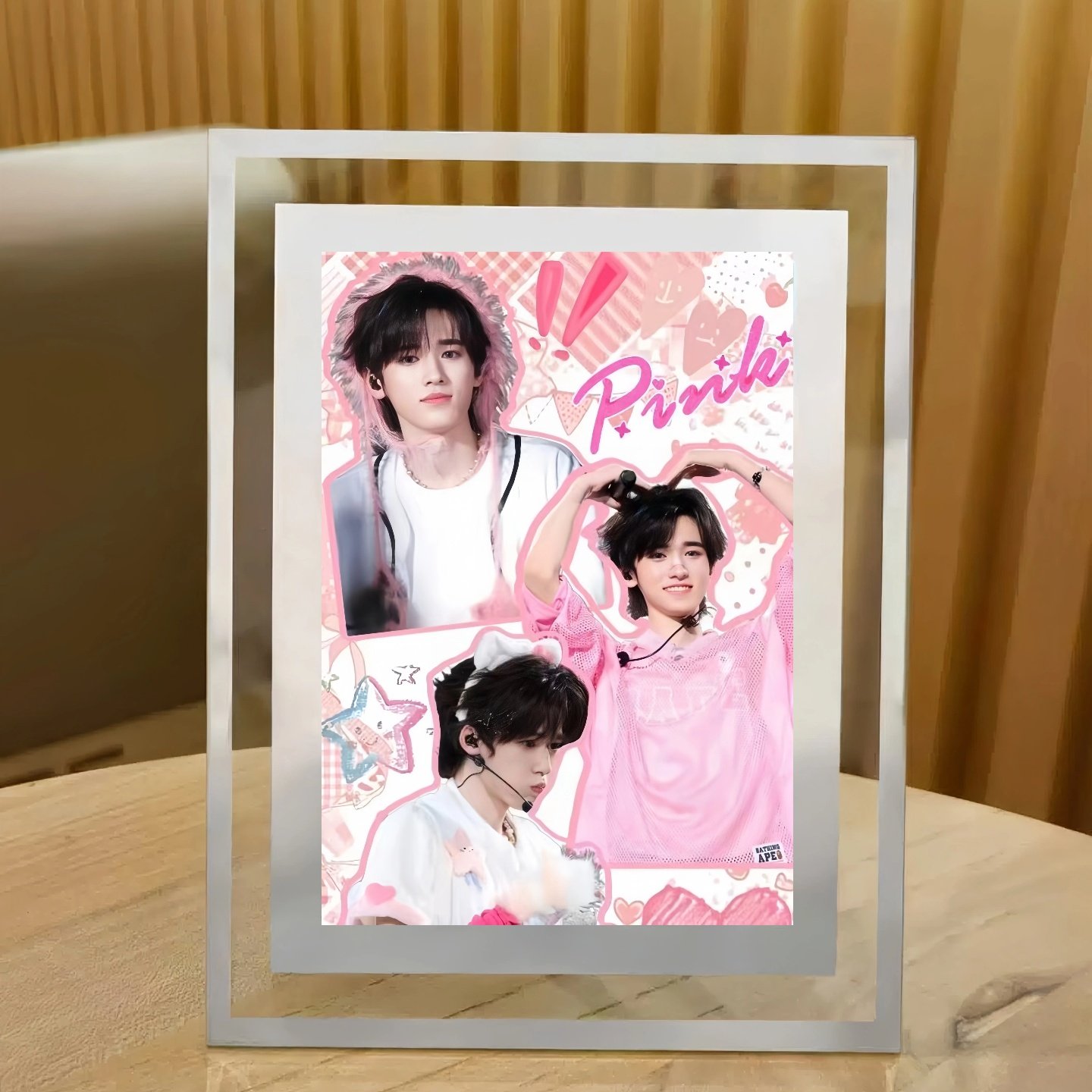 宋亚轩水晶玻璃相框TNT时代少年团摆台桌面照片定制明星应援周边