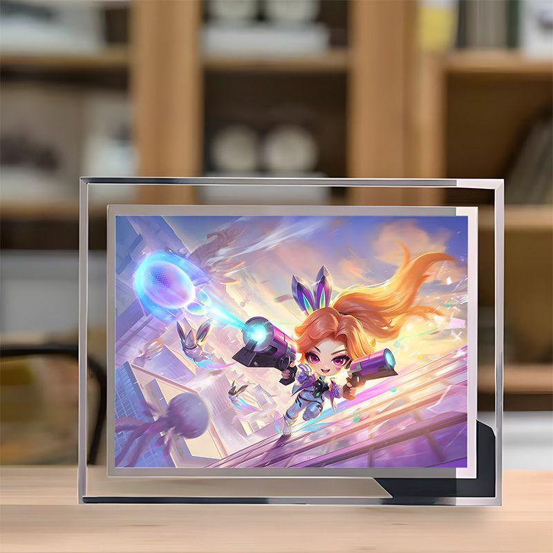 现货速发金铲铲周边星之守护者高颜值水晶玻璃相框精致摆件房间客