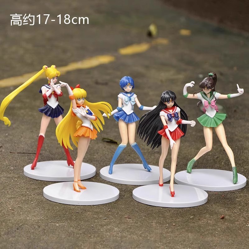 美少女战士月野兔木野真琴火野丽水野亚美奈子手办礼物模型摆件