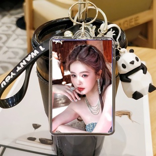 白鹿周边钥匙扣定制亚克力小卡挂件照片可爱包包公仔书包玩偶同款