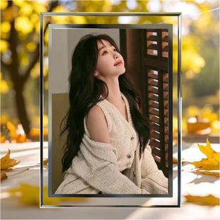 虞书欣相框水晶玻璃摆台国王在冬眠卫枝照片立牌桌面摆件周边定制