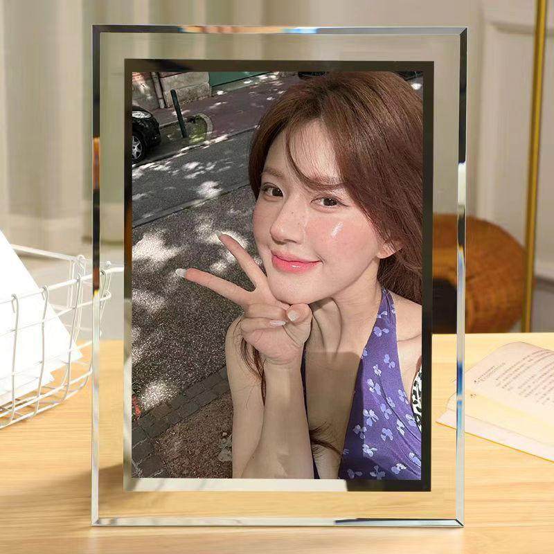 ins立牌相框定制 明星周边赵露思饭制水晶玻璃摆件应援节日礼物,模玩/动漫/周边/娃圈三坑/桌游,动漫徽章/立牌,淘宝优惠券,粉丝福利购,淘宝优惠卷