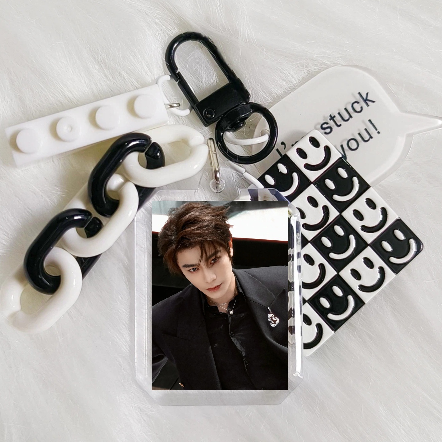 丁禹兮周边定制背包小挂件精美亚克力钥匙扣创意礼品书包配饰玩偶