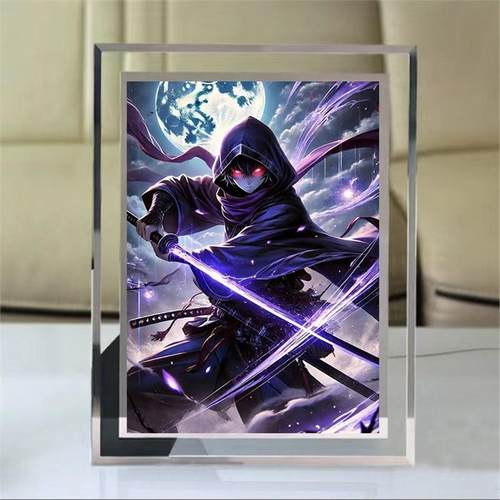 刺客伍六七动漫周边水晶相框定制房间摆台桌面成品摆件diy定制