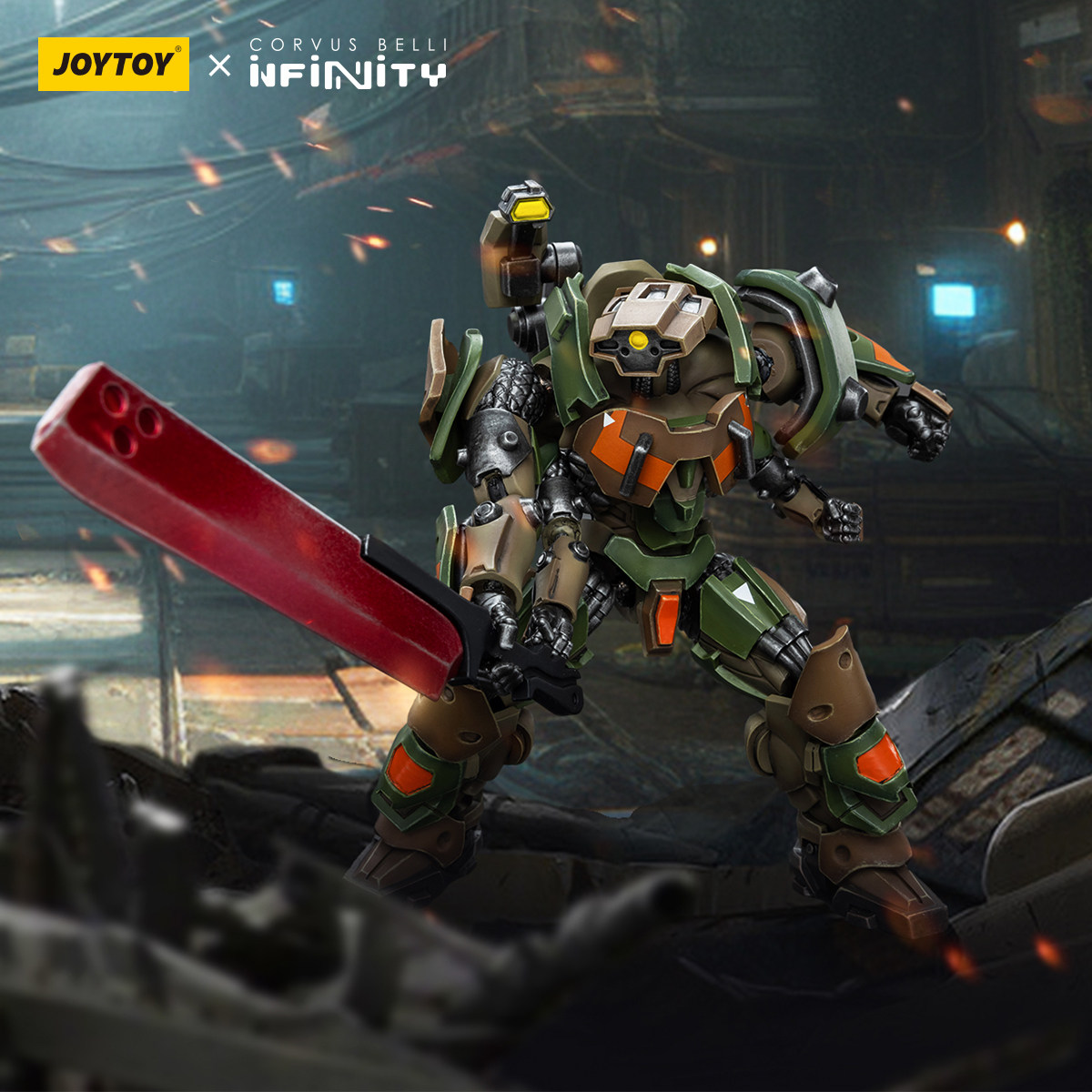 joytoy暗源infinity英菲 沙库什轻型装甲可动兵士成品机甲模玩