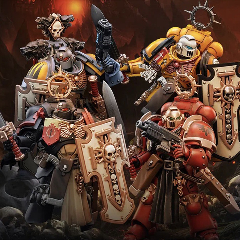 joytoy暗源战锤太空野狼圣血天使帝国之拳黑色圣堂剑卫可动兵人