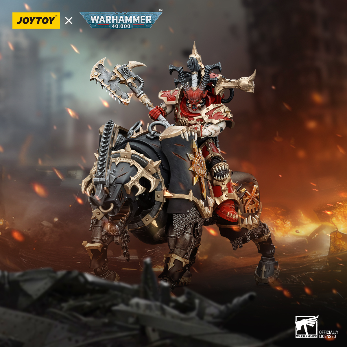 JOYTOY暗源战锤40吞世者尊主因维卡图斯1/18可动兵人模型玩具手办