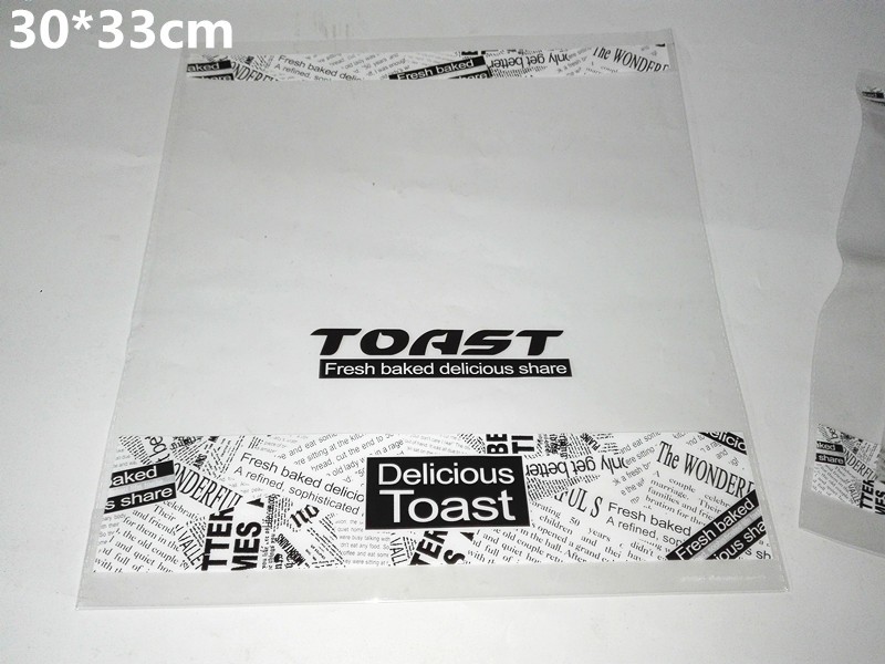 宽度30厘米450克吐司面包袋toast英文字母西点餐包烘焙打包袋包邮