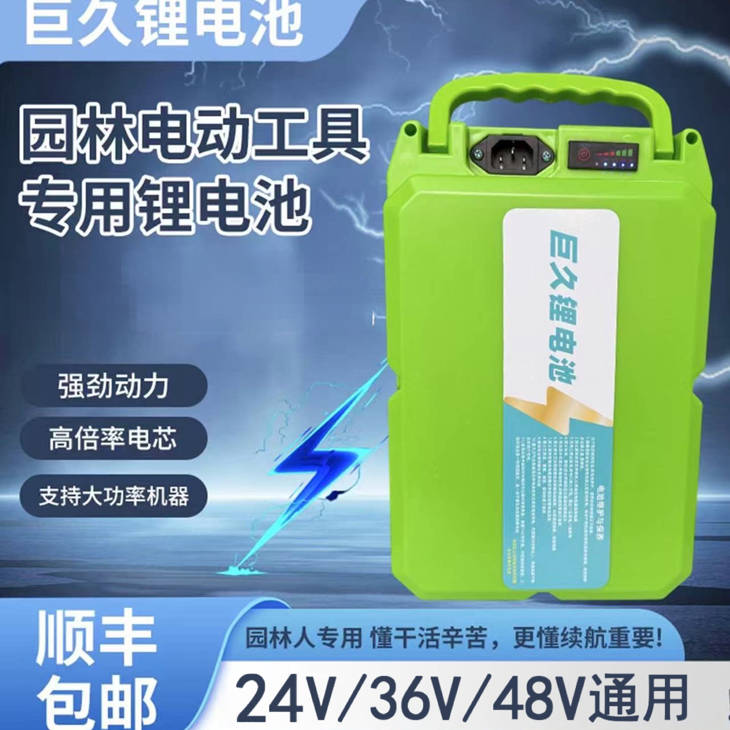 24V36V48V大容量锂电池图片