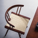 中古实木椅子家用绳编餐椅新中式 茶椅书桌休闲复古原木餐桌凳靠背