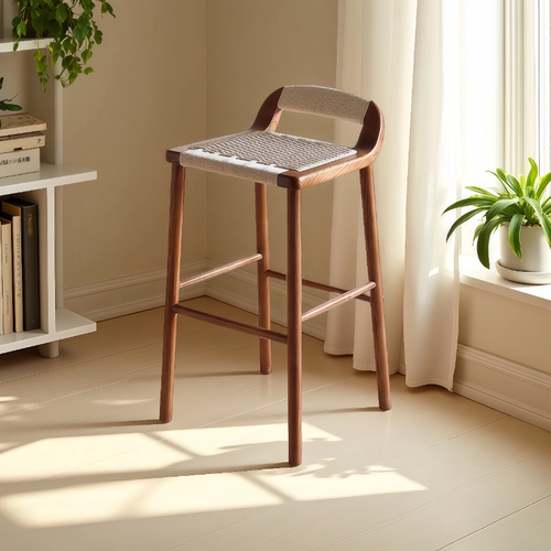 吧台椅家用高脚凳原木休闲酒吧椅